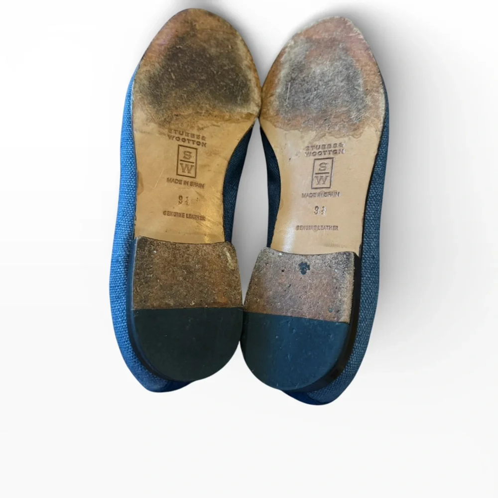 Stubbs & Wooten X Explorers Club Linen Loafers Flag Embroidery 9.5